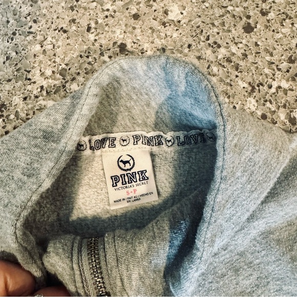 Victoria's Secret PINK Quarter Zip-Up Sweatshirt - Size S - Pre-Loved ⭐💖 - Picture 4 of 6